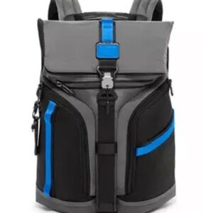$525 Tumi Logistics Black/Grey Backpack